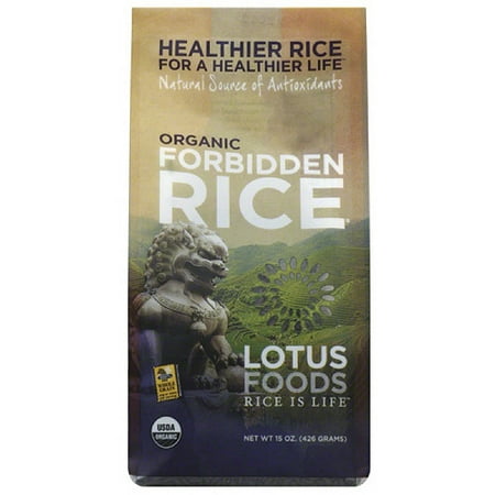 Lotus Foods Organic Forbidden Black Rice, 15 oz (Pack of 6)