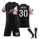 thumbnail image 1 of 2122 Paris camiseta local Paris Saint Germain uniforme de fútbol para niños chándal Paris Training Powder negro talla 30 con calcetines, XL, 1 of 2