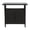 Black, variant on Beige Outdoor Wicker Bar Cart, Rolling Rattan Wine Cart with Wheels - Patio Serving Table