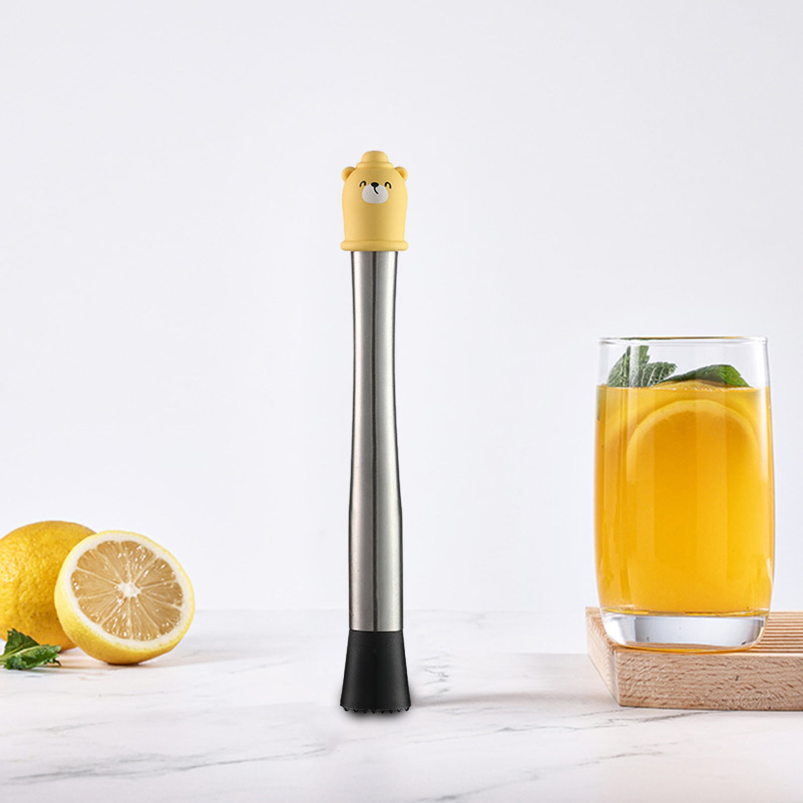 Washranp Cocktails Muddler,Stainless Steel Long Muddler Old Fashioned