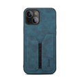 thumbnail image 5 of Dteck Case for Apple iPhone 13 mini 5.4-inch,Slim Retro Leather Shockproof Card Holder Case Hybrid Rubber Back Phone Cover for iPhone 13 mini,Blue, 5 of 6