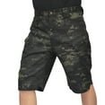 thumbnail image 4 of Frostluinai Mens Cargo Shorts Mens Shorts Athletic Casual Outdoor Resistant Quick Dry Fishing Hiking Shorts Classic Twill Loose Fit Work Wear Pants Five Pants, 4 of 9