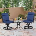 thumbnail image 5 of Aoodor 2Pcs Outdoor Dining Chair Cushion Set, 37" x 20" x 2.8", Navy Blue, 5 of 7