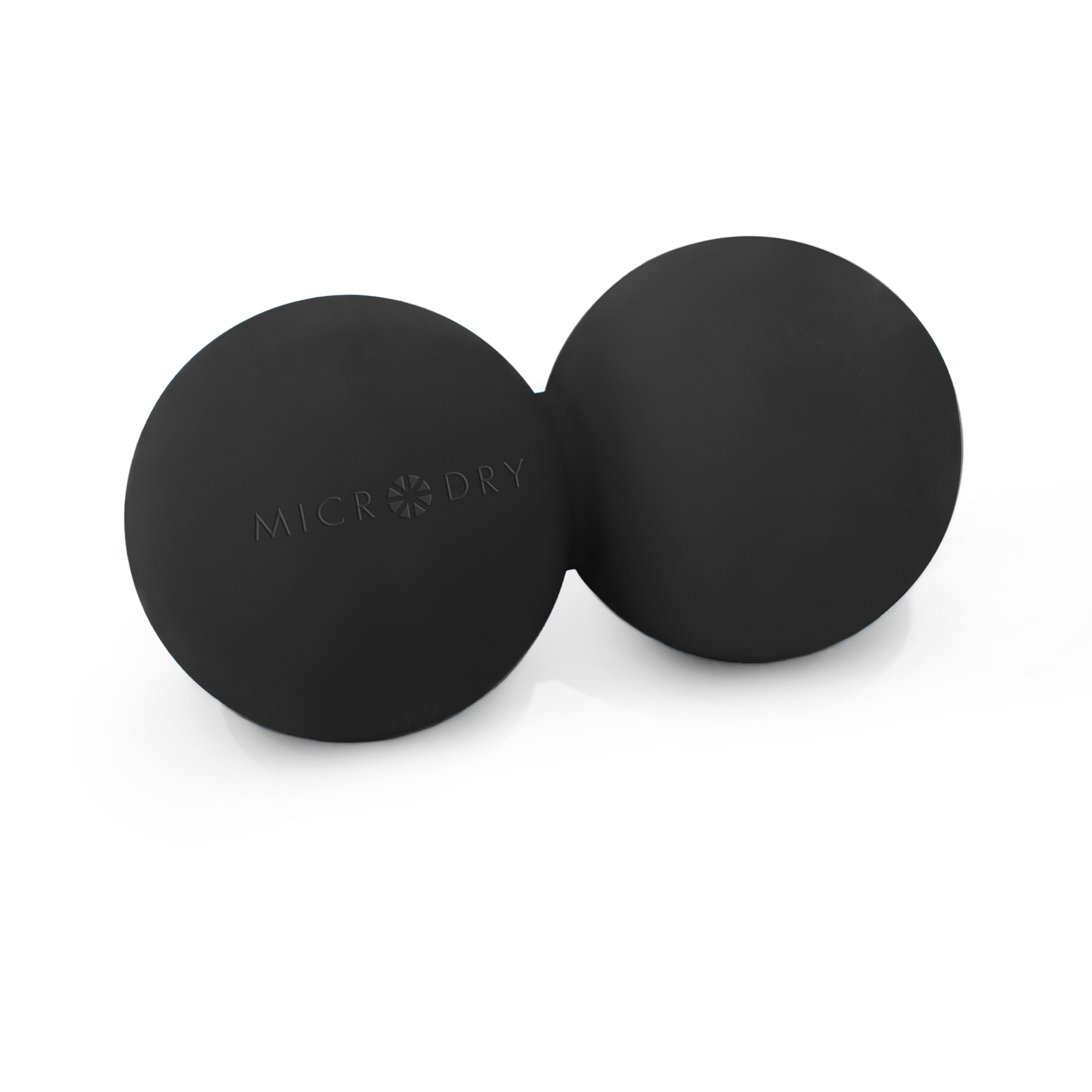 Microdry Dual-Ball Massage Roller for Deep Tissue Relief, Black