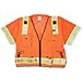 thumbnail image 3 of Kishigo S5011 Ultra-Cool Polyester Professional Surveyors Vest, Large, Orange, 3 of 3