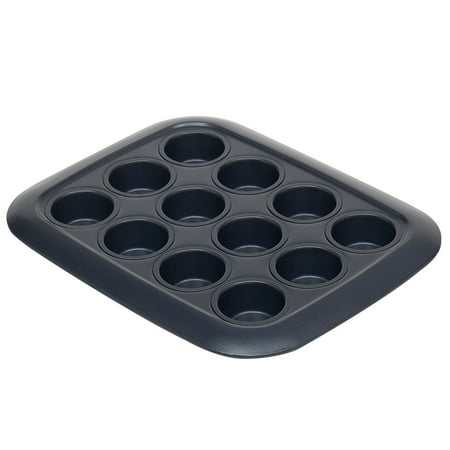 

Michael Graves Design Non-Stick 12 Mini Cup Carbon Steel Muffin Pan Indigo