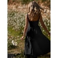 thumbnail image 4 of Sunloudy Vestido midi de verano para mujer, sin mangas, sin espalda, color sólido, cintura alta, vestido de fiesta Sunloudy moda, 4 of 7