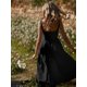 thumbnail image 4 of Sunloudy Vestido midi de verano para mujer, sin mangas, sin espalda, color sólido, cintura alta, vestido de fiesta Sunloudy moda, 4 of 7