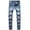 Dark Blue, variant on Skinny Jeans for Men Stretch Slim Fit Ripped Denim Trousers Casual Tapered Leg Streetwear Outdoor Solid Color Pants with Pockets XL