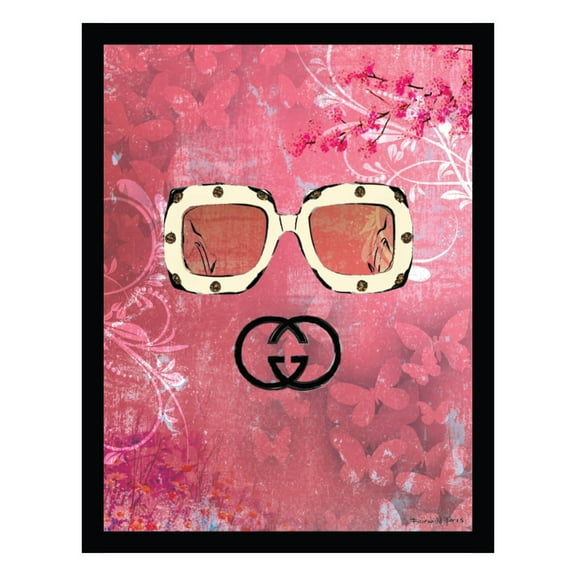 Fashion Glam Designer Sunglasses - Framed Print