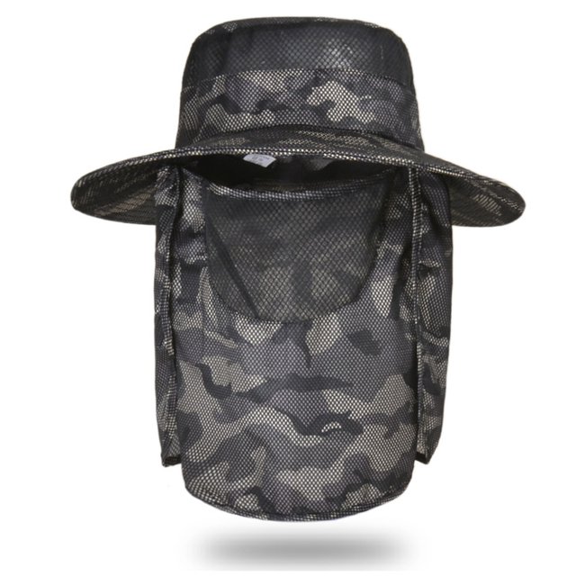 Sombreros De Protección Solar Sombrero de poliéster anti-UV Sombrero de sol unisex ajustable para deportes al aire libre (caqui) Tmvgtek Para Estrenar