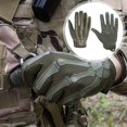 thumbnail image 2 of Gants Squelette Chauds Flexibles à Prise Renforcée pour la Randonnée, Plein Air, Chasse, Airsoft, Paintball, Cyclisme, Moto, Multiusage, TG, Vert Militaire, 2 of 4