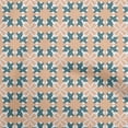 thumbnail image 1 of oneOone Silk Tabby Dark Beige Fabric Asian Block Print Traditional Tile Craft Projects Decor Fabric Printed By The Yard 42 Inch Wide, 1 of 4