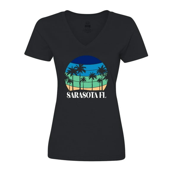 Inktastic Sarasota Florida Vacation Women's V-Neck T-Shirt