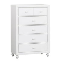 Cottage View White 5 Drawer Chest