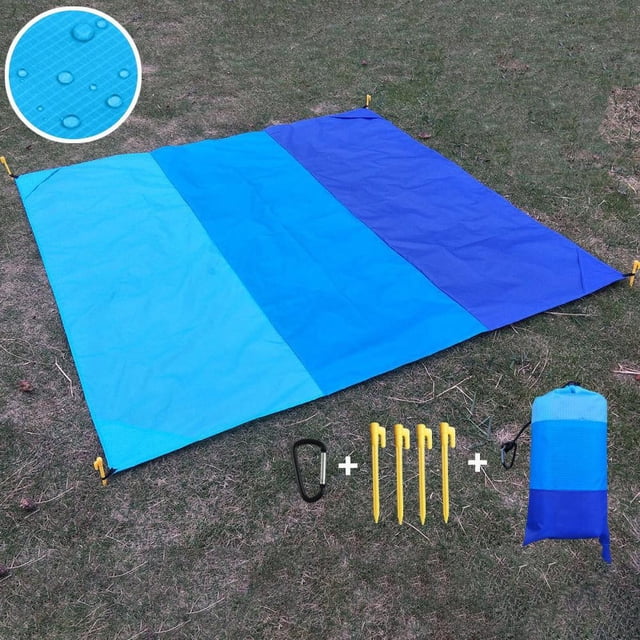 Feltree Beach Blanket Outdoor Picnic Blanket Large Sand Water Proof Beach Mat