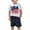 White, variant on Gamivast Toddler Boys 2 Pieces Summer Outfits Short Sleeve Tees and Athletic Shorts Lightweight Fashion Striped Print Summer Clothes 2Pcs Orange 5T Camiseta De Para Niños