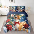 thumbnail image 2 of Castle Fairy Cartoon Bow Deer 7-Piece Queen Bedding Set: Kids’ Christmas New Year Luxury Comforter, 2 of 8