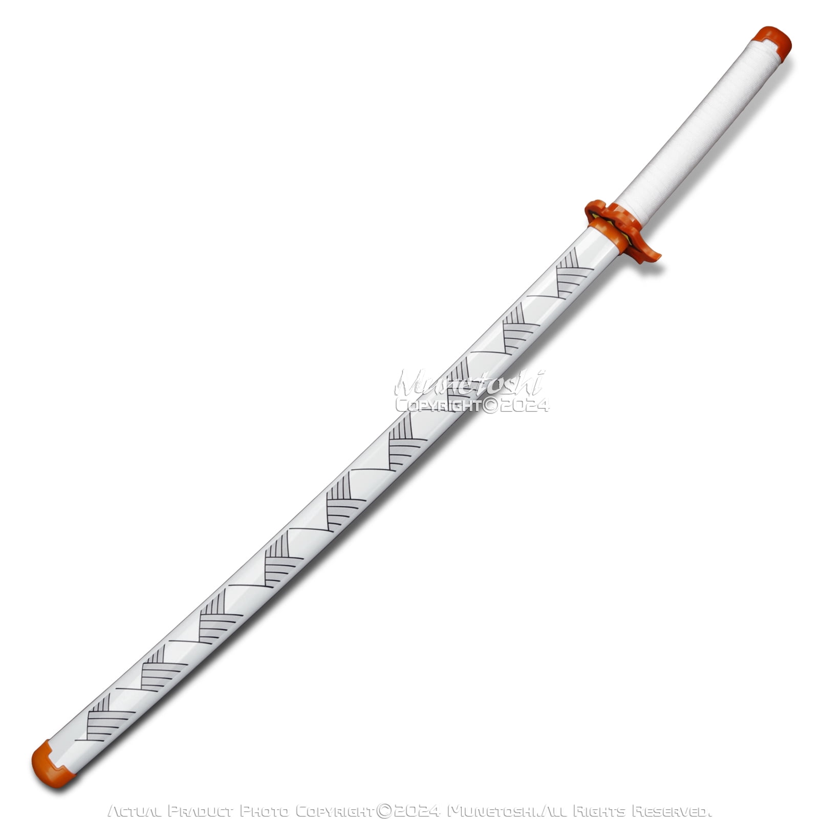 Munetoshi 40” LED Light Plastic Rengoku Kyojuro Nichirin Katana Samurai Sword Demon Anime