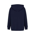 thumbnail image 5 of Mode Quotidienne des Femmes Sweat-Shirts Décontractés à Col Rond à Manches Longues Sweat-Shirts de Couleur Unie Café L, 5 of 5
