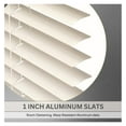 thumbnail image 4 of Cordless 1" Aluminum Mini Blind 23" Wide x 36" Long, Alabaster, Room Darkening Metal Indoor Window Blinds for Home and Office 23"W x 36"H, 4 of 6