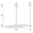 thumbnail image 7 of 37064-020 Eurofase Lighting Cameno Linear Chandelier 1 Light-Satin Gold Finish, 7 of 7