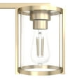 thumbnail image 4 of Hunter - Astwood 4-light Alturas Gold, Medium Size Vanity Light, Dimmable, Caged Style, for Bedrooms, Dining, Living Rooms - 48011, 4 of 8