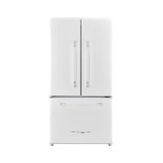 Unique Appliances Classic Retro 36" 21.4 cu ft French Door Refrigerator, Marshmallow White