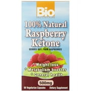 Bio Nutrition Inc Raspberry Ketones 100% Natural Weight Loss Vegetarian Capsules, 60 Ct.