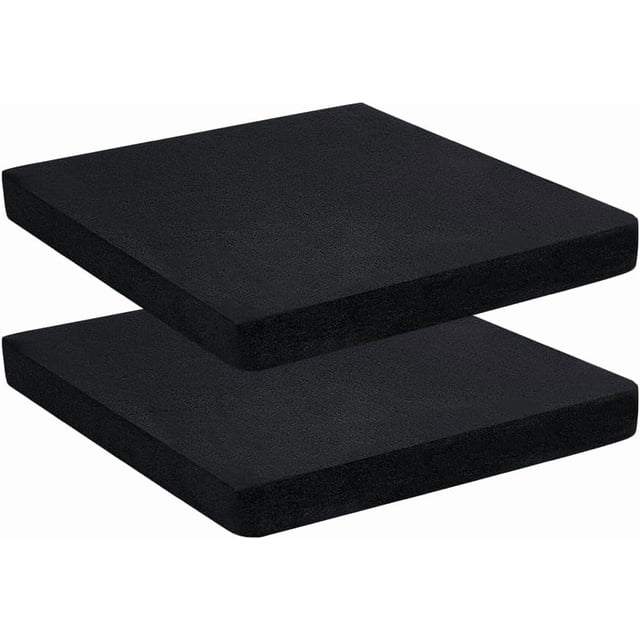 2 láminas termoformadas negras de espuma termoformada de 11,8 x 11,8 x 1 pulgada, láminas de plástico flexibles cuadradas, láminas termoplásticas flexibles.
