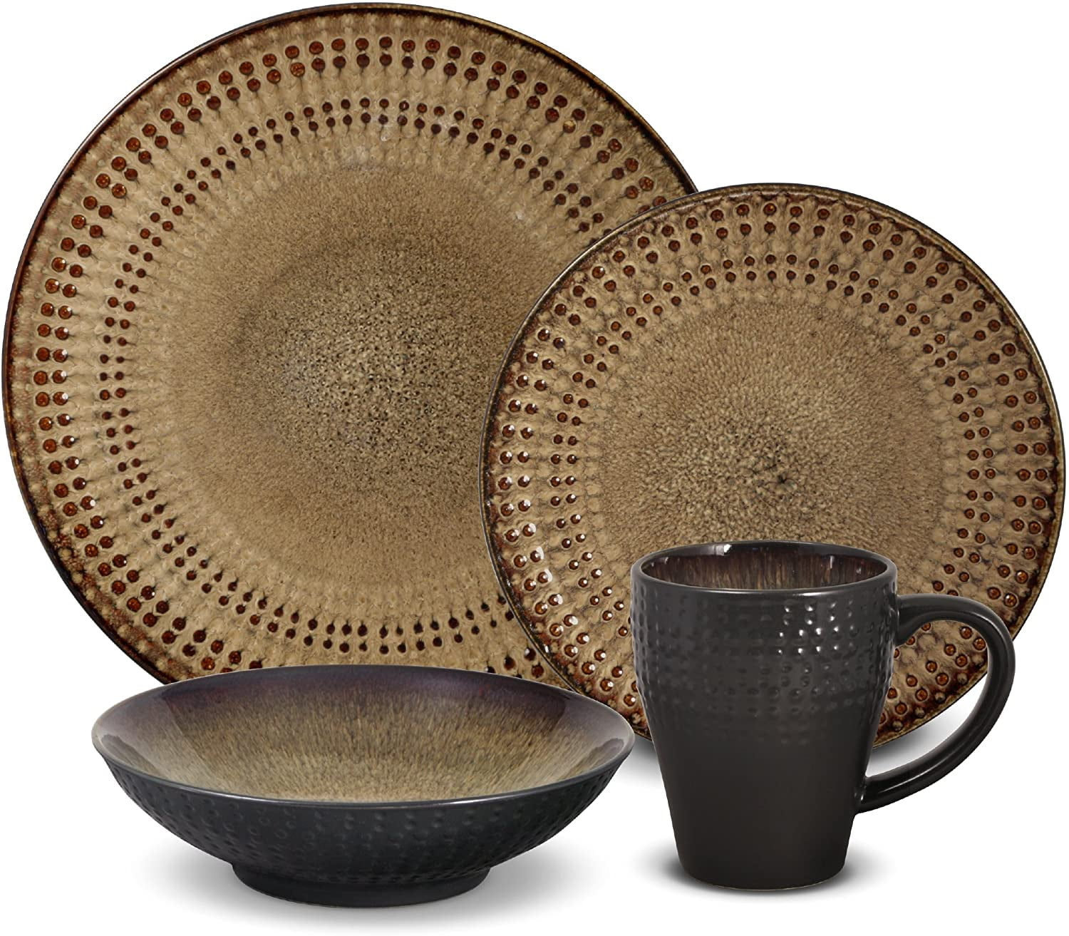 Pfaltzgraff Cambria 16Piece Stoneware Dinnerware Set, Service for 4