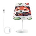 thumbnail image 2 of Cute Racoon with Bubble Tea Cartoon Desk Lamp LED Table Nightstand Lamps with 3 Color Temperatures for Home Bedroom Living Room Decor 8x12, 2 of 8