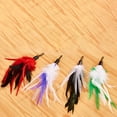 thumbnail image 3 of Cat Teaser Toy Fake Feather Stretchable Soft Kitten Interactive Toy Cat Wand Toy, 3 of 10