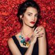 thumbnail image 4 of Collar largo con cadena floral y cristales para mujer, collar llamativo, bisutería de moda, 4 of 8