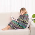 thumbnail image 4 of Colorful Ethnic Pattern Blanket Hoodies for Kids 6-13YR Oversize Wearable Blanket Hoodies for Boys Girls Teens, 4 of 7