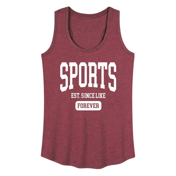 Instant Message - Girls & Sports - Sports Est. Since Forever - Women's Racerback Tank Top