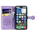 thumbnail image 4 of Funda Cartera FOXDOCK para iPhone 16 Plus , Flip PU con Relieve de Gatos y Perros, Tarjetero y Soporte, 4 of 6