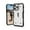White, variant on UAG iPhone 15 Pro Max Case 6.7" Pathfinder Clear Ash/Black Built-in Magnet Compatible with MagSafe Charging Rugged Transparent Dropproof Protective Cover by URBAN ARMOR GEAR