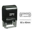 thumbnail image 1 of Printtoo Dater Stamp Self Inking With Checked Text Date Rubber Stamp Office Stationery-Black, 1 of 1