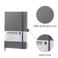 thumbnail image 4 of 3pcs Business Notebook Portable Organiser - A5 Strap - Premium Grey (96 sheets, 192 pages), 4 of 5