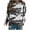 Gray, variant on WXLWZYWL Trendy Sweatshirts For Women 2023 Women Classic And Winter Floral Print Crewneck Long Sleeve Loose Sweatshirt Tops