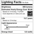 thumbnail image 6 of Better Homes & Gardens B10 Vintage LED Light Bulb, 60 W Equivalent, Soft White, E12 / Candelabra, Dimmable, 4 Pack, 6 of 10