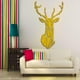 thumbnail image 4 of 2x 3D Deer Mirror Wall Sticker Stick en la calcomanía Mural de Scrapbooking de cocina, 4 of 4