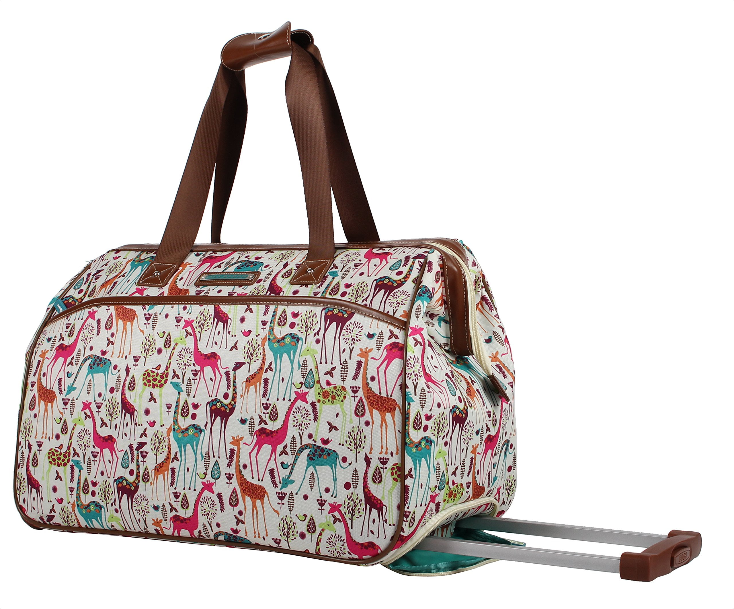 Lily Bloom Luggage Designer Pattern Suitcase Wheeled Duffel Carry On