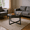 Black, variant on Homy Casa Modern Oak Octagon Coffee Table for Living Room Lounge