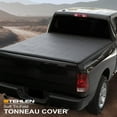 thumbnail image 4 of Stehlen 714937189355 Soft Tri-Fold Tonneau Cover - Black For 1988-2000 Chevy / GMC C10 C/K Truck / Silverado / Sierra 6.5 Feet ( 78" ) Short Bed, 4 of 8