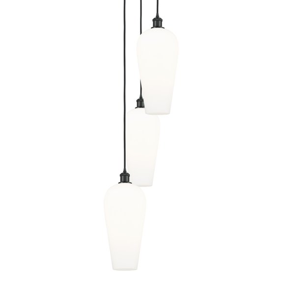 Innovations Lighting 113B-3P-BK-G456-8WH Chelsea 3 Light 15" Wide Multi Light Pendant -