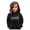 Black, variant on WOYY Toddler Girls Football Graphic Hoodie Unisex Casual Hooded Sweatshirt Activewear