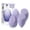 Purple, variant on EIGSHOW Makeup Sponge Powder Puff, Teardrop-Shaped Tassel Foundation Sponge,Super Soft Powder Puff Quickly apply makeup for Use with Liquid or Powdery Make-Up, Blue & Skin Colour, Pack of 2 (M121)