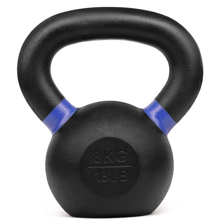 Yes4All Powder Coated Cast Iron Competition Kettlebell - 8 kg / 18 lb